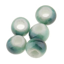 100 Pieces Vintage Style Round Ceramic Loose Beads Spacer Bead for DIY Materials 2
