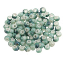 100 Pieces Vintage Style Round Ceramic Loose Beads Spacer Bead for DIY Materials 2