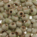 100 Pieces Vintage Style Round Ceramic Loose Beads Spacer Bead for DIY Materials 6