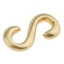 2 Pieces S Shaped Smooth Solid Brass Hook DIY 2.5x1.3 cm
