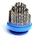 Plastic Leathercraft Stamping Tools Case Stand Storage Box Holder Rack Organizer Blue