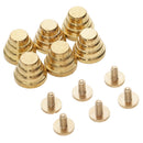 6 Pieces Mushroom Cone 4 layers Spike Screw Back Studs/Rivets 13x11 mm