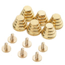 6 Pieces Mushroom Cone 4 layers Spike Screw Back Studs/Rivets 13x11 mm