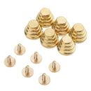 6 Pieces Mushroom Cone 4 layers Spike Screw Back Studs/Rivets 13x11 mm