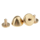 6 Pieces Brass Spike Cone Studs Rivets Press Pins DIY Leather Crafts 12x9 mm