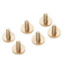 6 Pieces Brass Spike Cone Studs Rivets Press Pins DIY Leather Crafts 12x9 mm