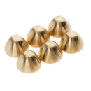 6 Pieces Brass Spike Cone Studs Rivets Press Pins DIY Leather Crafts 12x9 mm