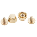 6 Pieces DIY Leather Crafts Hollow Screw Back Brass Studs Rivets 11x7 mm