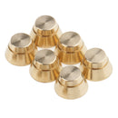 6 Pieces DIY Leather Crafts Hollow Screw Back Brass Studs Rivets 11x7 mm