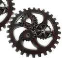 Retro Wooden Gear Ornaments Decorative Wood Crafts for Bar Coffee Shope Home Wall Hanging Decoration 40cm