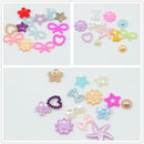 75 Pieces Assorted Flatback Pearl Scapbooking Embellishment for DIY Phone Case Hair Accessories