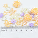 20 Pieces Assorted Flatback Pearl Scapbooking Embellishment for DIY Phone Case Hair Accessories