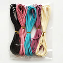 Set of 5PCS Flat Faux Suede Korean Velvets Cord String Jewelry DIY Making Lacing Beading Accessories 4