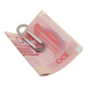 Simple Stainless Steel Paper Clip Money Clip Pocket Wallet Cash Holder Clip