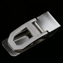 Men's Women's Slim Stainless Steel Money Clip Metal Wallet ID Credit Card Cash Bill Holder Steel Clamp Sliver
