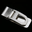 Men's Women's Slim Stainless Steel Money Clip Metal Wallet ID Credit Card Cash Bill Holder Steel Clamp Sliver