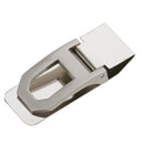 Men's Women's Slim Stainless Steel Money Clip Metal Wallet ID Credit Card Cash Bill Holder Steel Clamp Sliver