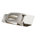Men's Women's Slim Stainless Steel Money Clip Metal Wallet ID Credit Card Cash Bill Holder Steel Clamp Sliver