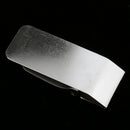 Men's Women's Slim Stainless Steel Money Clip Metal Wallet ID Credit Card Cash Bill Holder Steel Clamp Sliver