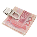 Men's Women's Slim Stainless Steel Money Clip Metal Wallet ID Credit Card Cash Bill Holder Steel Clamp Sliver