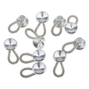 10 Pieces Metal Collar Extender Jeans Shirt Dress Collar Waistband Expander Wonder Buttons