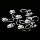 10 Pieces Metal Collar Extender Jeans Shirt Dress Collar Waistband Expander Wonder Buttons