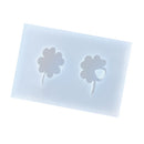 Resin Mold Jewelry DIY Mould Lucky Four Leaf Shapes Pendant Charms Earring Findings Making