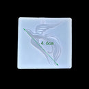 Silicone Phoenix Mold With Hole Resin Jewelry Pendant Charm DIY Making Mould Tool