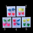 5 Pieces Mini Crown Wings Design Silicone Mould Jewelry Making Mold for DIY Pendants Charms Crafts
