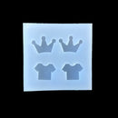 5 Pieces Mini Crown Wings Design Silicone Mould Jewelry Making Mold for DIY Pendants Charms Crafts