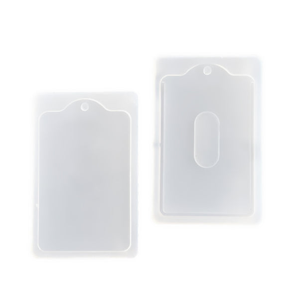 1 Set Card Sleeve Case Shape Silicone Mould Jewelry Mold Tool for Resin Jewelry Making DIY Pendants Charms