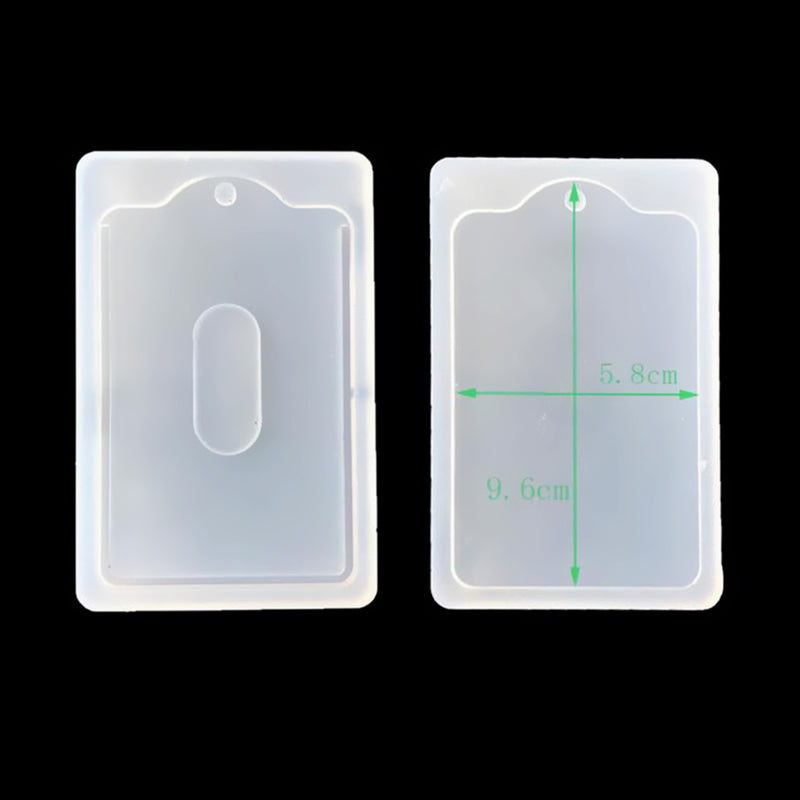 1 Set Card Sleeve Case Shape Silicone Mould Jewelry Mold Tool for Resin Jewelry Making DIY Pendants Charms