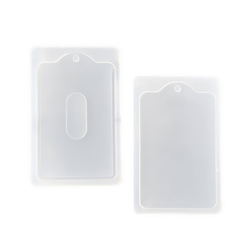 1 Set Card Sleeve Case Shape Silicone Mould Jewelry Mold Tool for Resin Jewelry Making DIY Pendants Charms