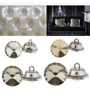 25 Pieces Rhinestone Crystal Buttons for Sofa Upholstery Headboard Decoration DIY Sewing Buckles Coffee 25mm