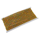 9.1 Meters Flower Shape Crystal Beaded Chain Ribbon Trim Wedding Embellishment for Sewing Craft Gold