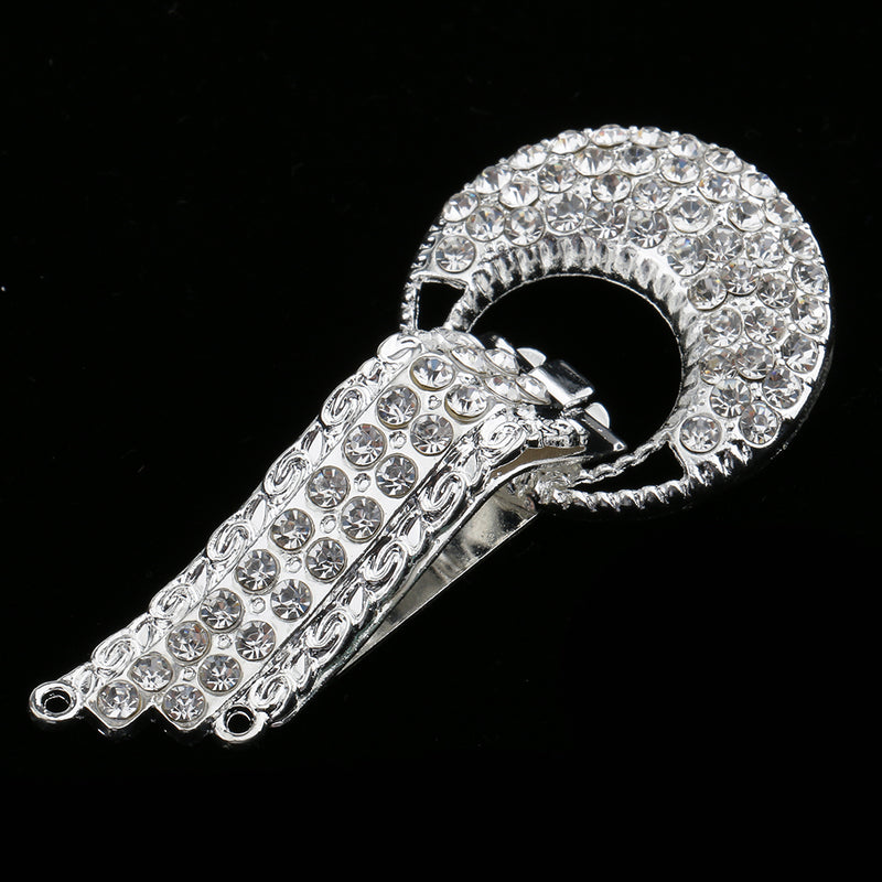 1 Piece Rhinestone Button Duck Mouth Buckle for Collar Buttons Coats Buttons