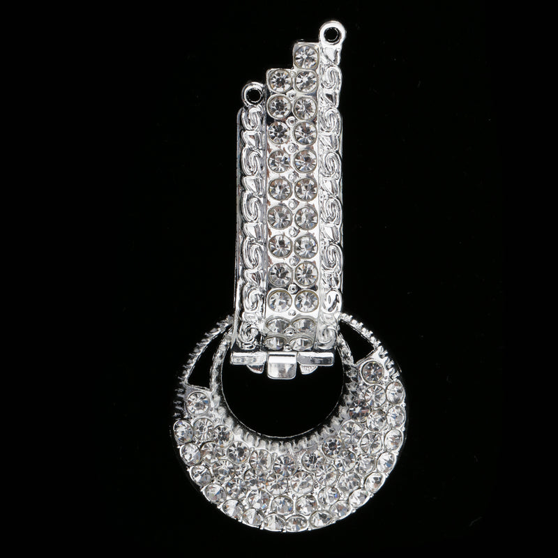 1 Piece Rhinestone Button Duck Mouth Buckle for Collar Buttons Coats Buttons