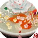 10 Pieces Natural Shell Carved Flowers Bead Bowl Shaped Beads for Jewelry Making Pink 8mm