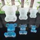 Clear Silicone Panda Shaped Mould for DIY Craft Cake Chocolate Resin Crystal Casting Jewelry Making Crafts Tool