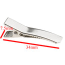 50Pcs 34mm Single Prong Alligator Clip Hair Bows Metal Hair Clip Accessories