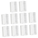 10 Pieces Teeth Fancy DIY Metal Wire Hair Clips Combs Bridal Wedding Combs
