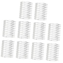 10 Pieces Teeth Fancy DIY Metal Wire Hair Clips Combs Bridal Wedding Combs