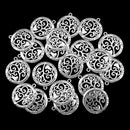 20 Pieces Mini Pendant Charms Glossy Antique Silver Alloy Round Tree Of Life Jewelry Making Crafts Accessories Suspension Bracelet
