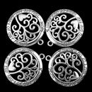 20 Pieces Mini Pendant Charms Glossy Antique Silver Alloy Round Tree Of Life Jewelry Making Crafts Accessories Suspension Bracelet