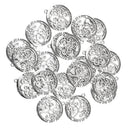 20 Pieces Mini Pendant Charms Glossy Antique Silver Alloy Round Tree Of Life Jewelry Making Crafts Accessories Suspension Bracelet