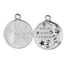 20 Pieces Metal Moon Design Hanging Pendant Charms for Jewelry Making Crafts Phone Hanging Decoration