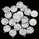 20 Pieces Metal Moon Design Hanging Pendant Charms for Jewelry Making Crafts Phone Hanging Decoration