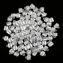100 Piece Alloy Love & Heart Jewelry Pendant Charms Fingdings for Jewelry Making Hanging Decor Silver
