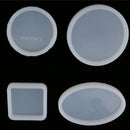 4 Pieces Assoted Shape Jewelry Silicone Mould Ornament Resin Craft Making