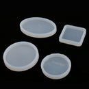 4 Pieces Assoted Shape Jewelry Silicone Mould Ornament Resin Craft Making